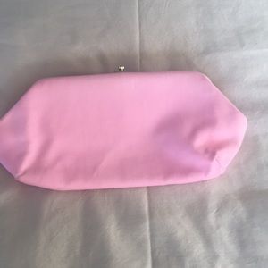 Vintage pink cloth clutch